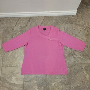 INC International Concepts Magenta pink Jumper Top Cashmere 2X